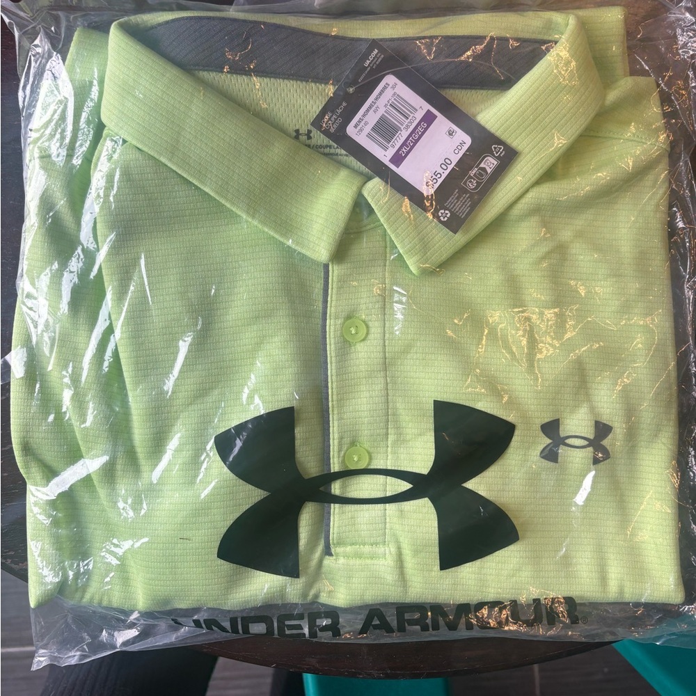 Under Armour Men's Lime Polo Shirt